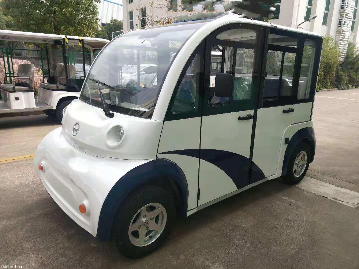 街道电动巡逻车 5座全封闭带斗电瓶巡逻车
