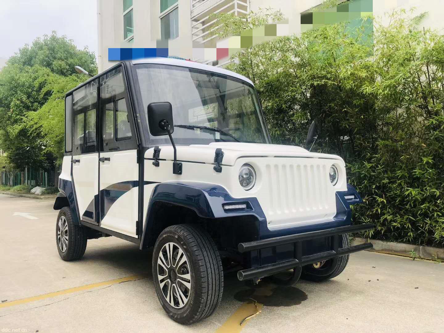 厂内社区越野电动巡逻车 5座封闭式巡逻车