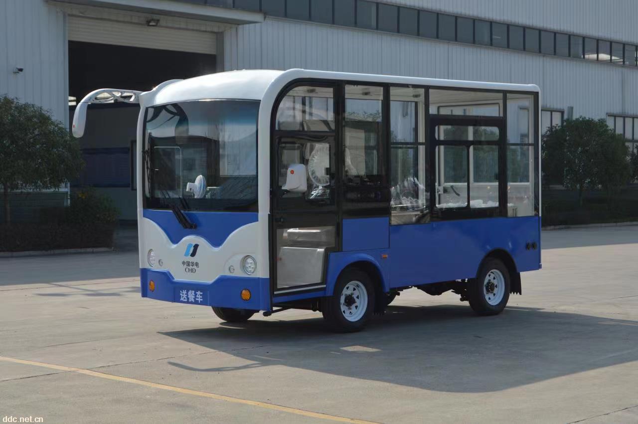 可以站在里面打饭的保温餐车电动送餐车