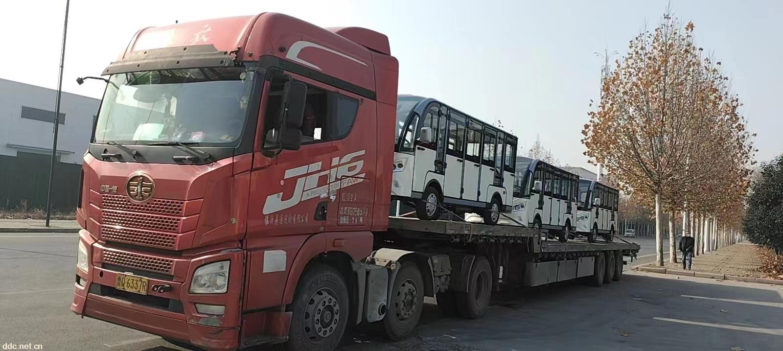 钣金件14座电瓶观光车、全封闭电瓶游览车