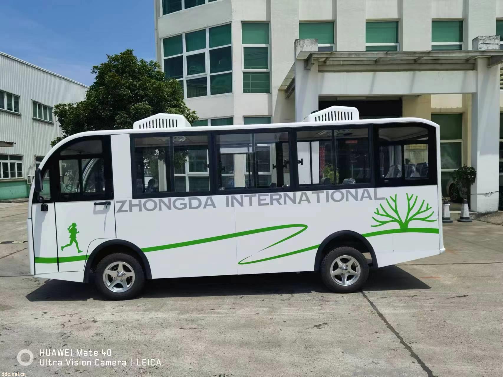 利凯士得带双空调电动观光车 制冷空调观光车