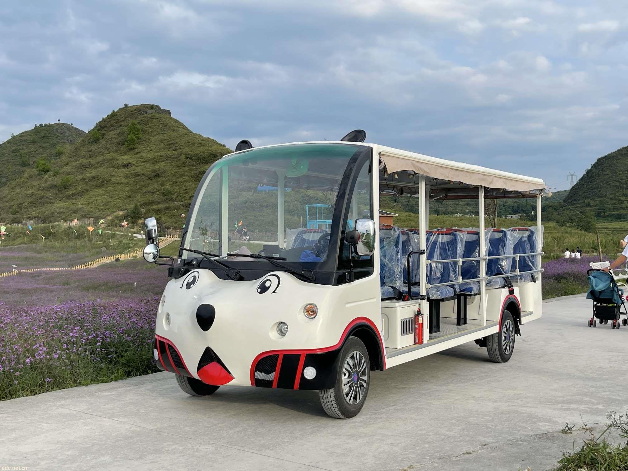 利凯士得卡通造型电动观光车 电动景区游览观光车