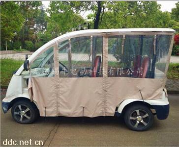 电动观光车看房车透明雨帘定制