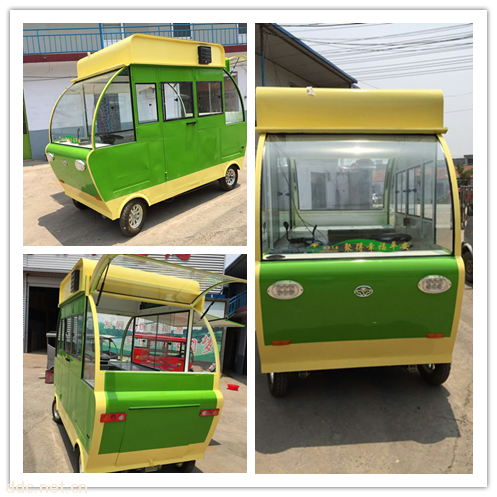 四轮餐车多功能小吃流动售货车