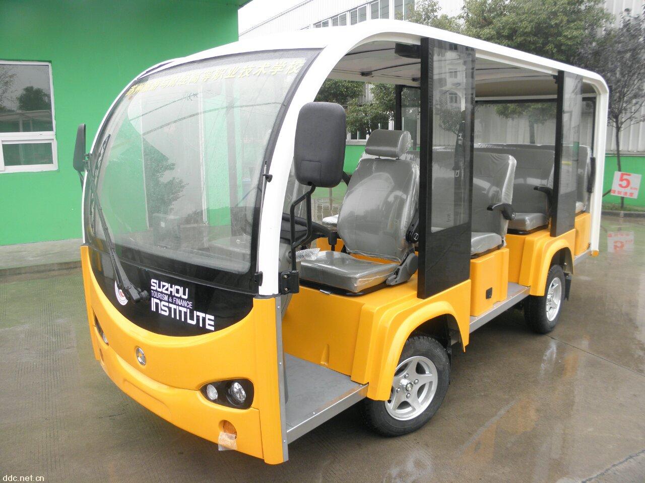 厦门电动车朗迈销景区公园11座开放式旅游观光车