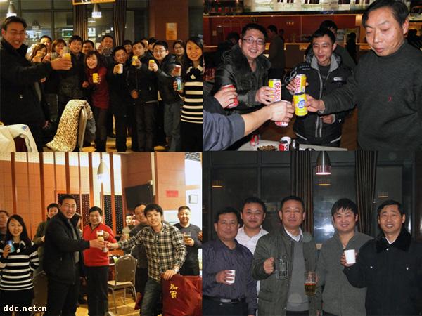 2012年1月12日河北新宇宙电动车有限公司全体员工集聚一堂，开环畅饮。热烈庆贺在过去的一年里公司取得突破性发展！预祝在新的一年里公司业绩蒸蒸日上，更上一个新台阶！